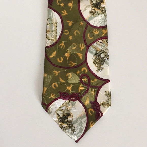 Vintage Tru-West Rockmount Ranch Wear Silk Tie - Picture 1 of 7